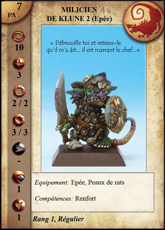 Milicien de Klûne 2 (Épée)